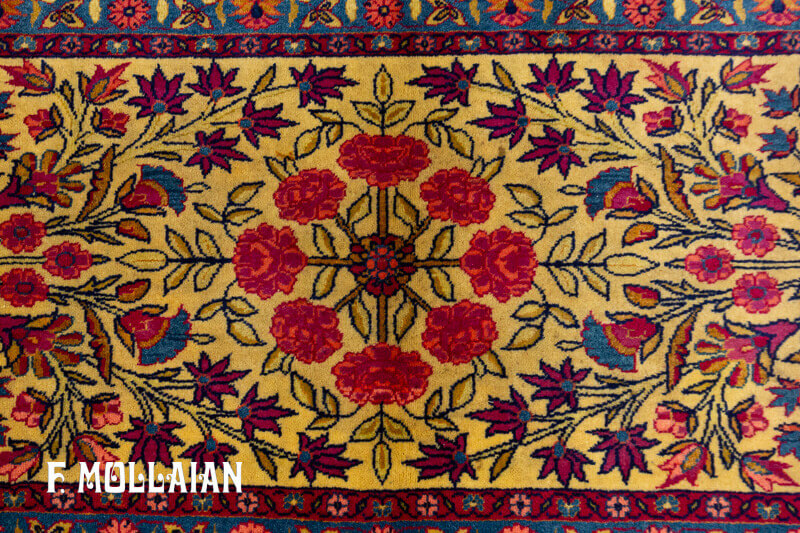Tapis Persan Antique Kashan Dabir n°:12269332